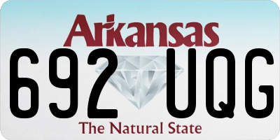 AR license plate 692UQG