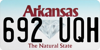 AR license plate 692UQH