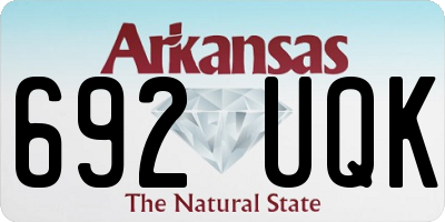 AR license plate 692UQK