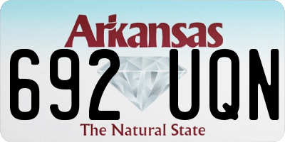 AR license plate 692UQN