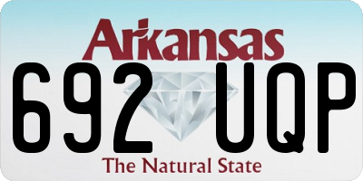 AR license plate 692UQP