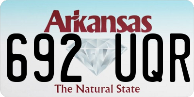 AR license plate 692UQR