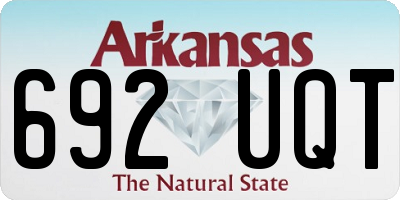 AR license plate 692UQT