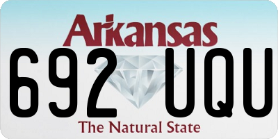AR license plate 692UQU