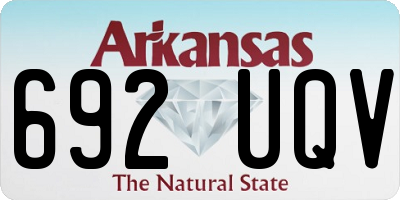 AR license plate 692UQV