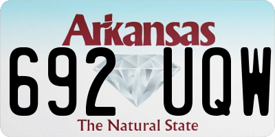 AR license plate 692UQW