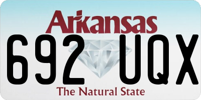 AR license plate 692UQX