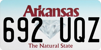 AR license plate 692UQZ