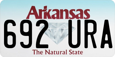 AR license plate 692URA