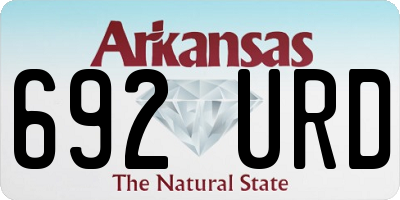 AR license plate 692URD