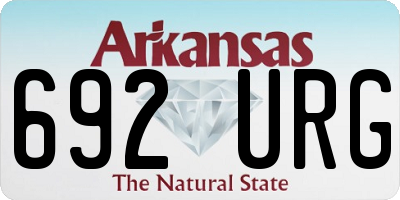 AR license plate 692URG