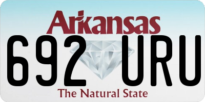 AR license plate 692URU