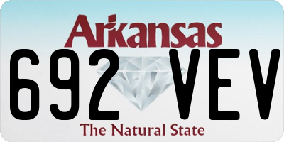 AR license plate 692VEV