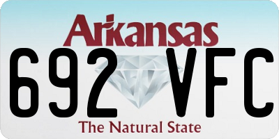 AR license plate 692VFC