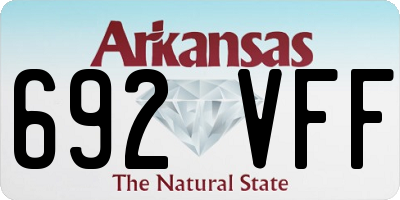 AR license plate 692VFF