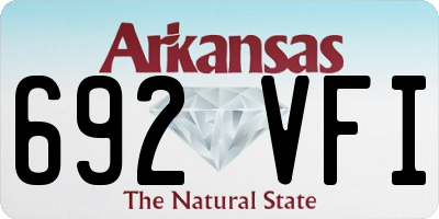 AR license plate 692VFI