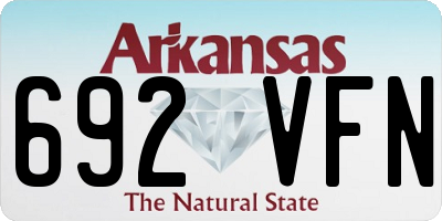 AR license plate 692VFN