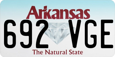 AR license plate 692VGE