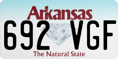 AR license plate 692VGF