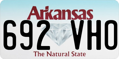 AR license plate 692VHO