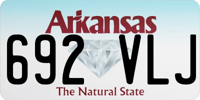 AR license plate 692VLJ