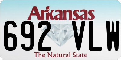 AR license plate 692VLW