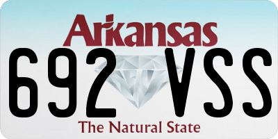 AR license plate 692VSS
