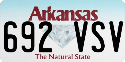 AR license plate 692VSV