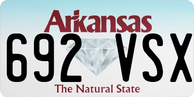 AR license plate 692VSX