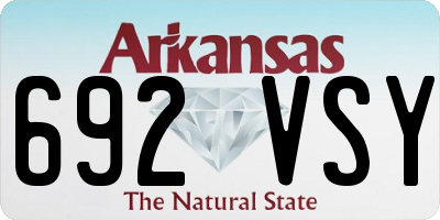 AR license plate 692VSY