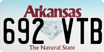 AR license plate 692VTB