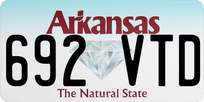 AR license plate 692VTD