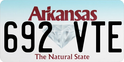 AR license plate 692VTE