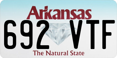 AR license plate 692VTF