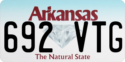 AR license plate 692VTG