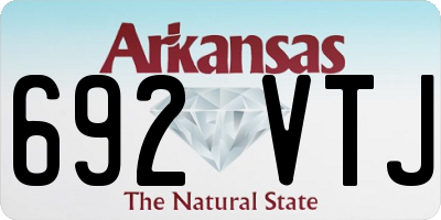 AR license plate 692VTJ