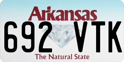 AR license plate 692VTK
