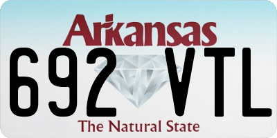 AR license plate 692VTL