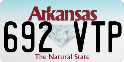 AR license plate 692VTP