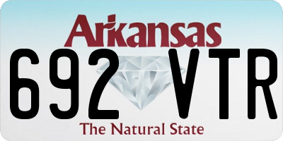 AR license plate 692VTR