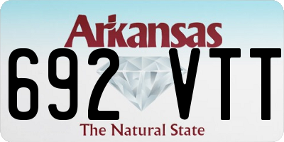 AR license plate 692VTT