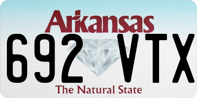 AR license plate 692VTX