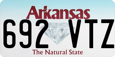 AR license plate 692VTZ