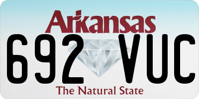 AR license plate 692VUC