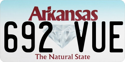 AR license plate 692VUE