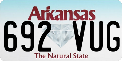 AR license plate 692VUG