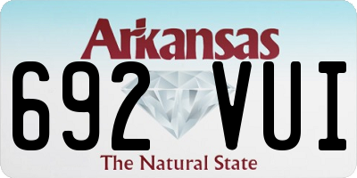 AR license plate 692VUI