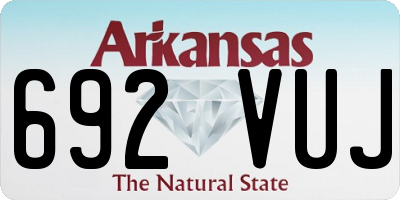 AR license plate 692VUJ
