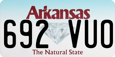 AR license plate 692VUO