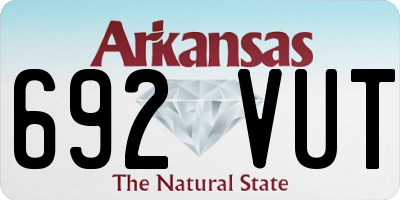 AR license plate 692VUT